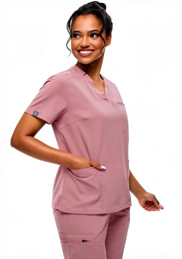 Women's Medical Scrub Set MediWear V Neck Stretch-1