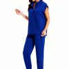 Women's Scrub Set GGEH Polyester Rayon Breathable-1