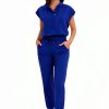 Women's Scrub Set GGEH Polyester Rayon Breathable-0