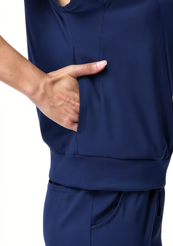 Women Medical Scrub Set Polyester Spandex Comfort Fit-4