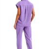 GGEH Women's Scrub Set Polyester Rayon Breathable-2