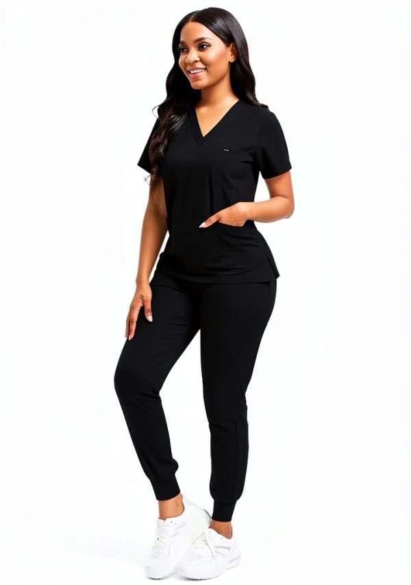 Gray Women's Medical Scrub Set by Brand Name-1