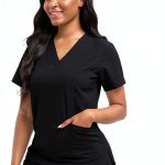 Gray Women's Medical Scrub Set by Brand Name-0