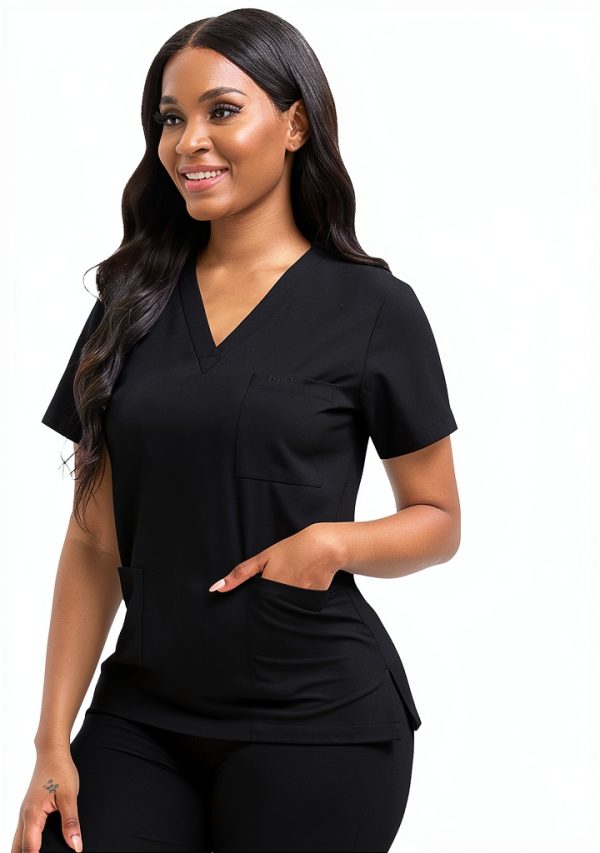 Gray Women's Medical Scrub Set by Brand Name-0