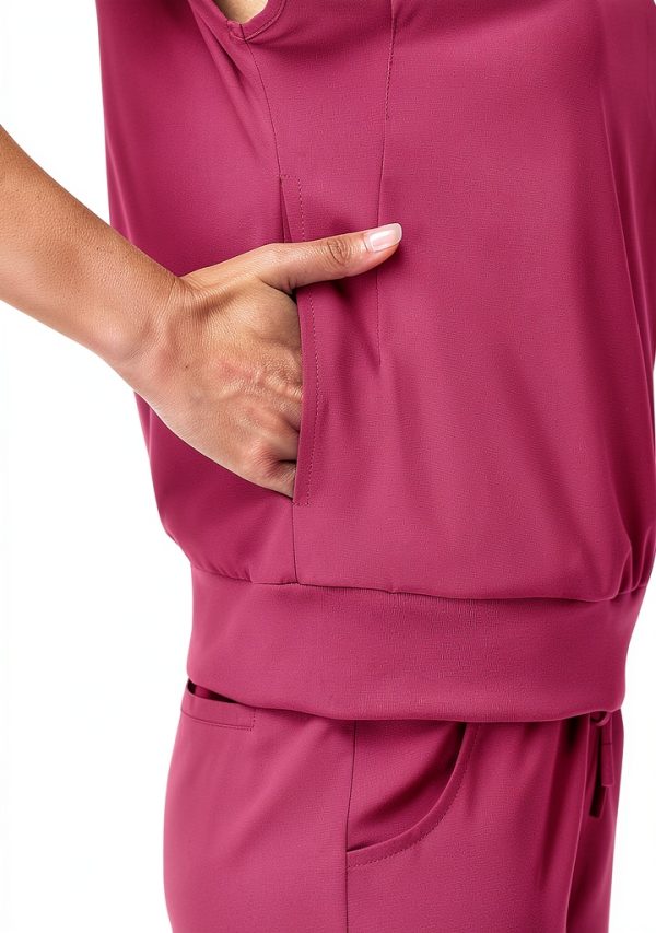 Women Medical Scrub Set Polyester Spandex Comfort Fit-4