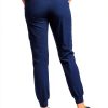 Green Town Womens Medical Scrub Set V-Neck Slim Fit-4