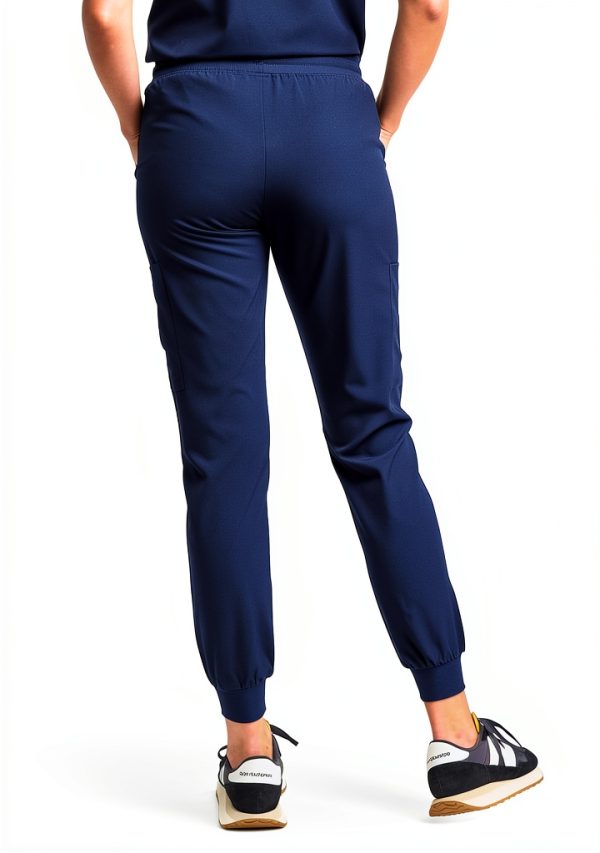 Green Town Womens Medical Scrub Set V-Neck Slim Fit-4