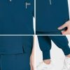 Women's Medical Scrub Sets by [Brand Name] - Classic V-Neck-4