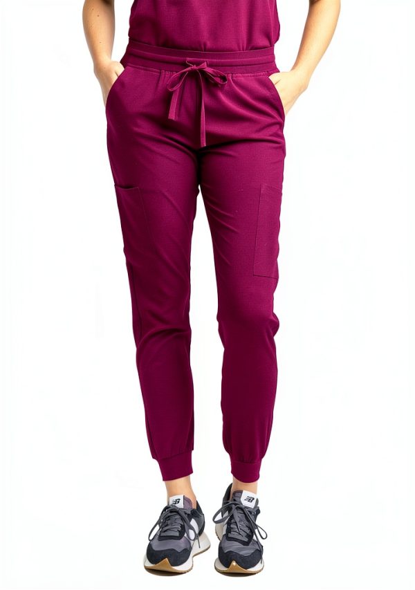 Green Town Womens Medical Scrub Set Slim Fit V-Neck-3