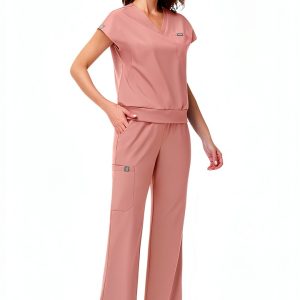 MediWear Womens Scrub Set Polyester Spandex Comfort Fit-0