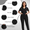 HealingWoven Women's Medical Scrubs Set Breathable Fabric-3