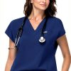 Pavo Womens Scrub Set Polyester Spandex Medical Uniform-2