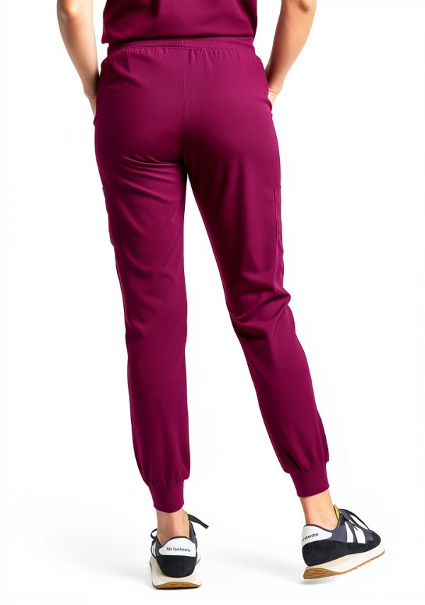 Green Town Womens Medical Scrub Set Slim Fit V-Neck-4