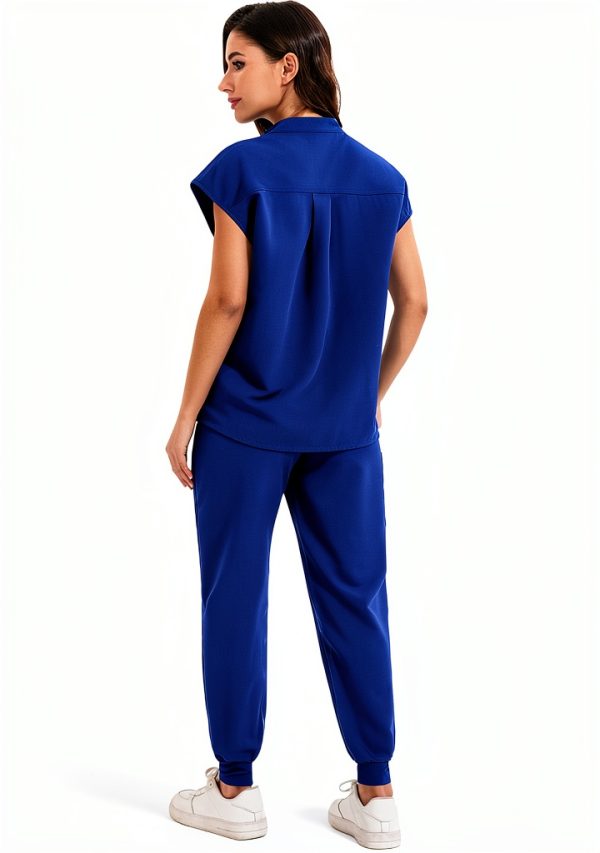Womens Medical Scrub Set GGEH Polyester Design-2