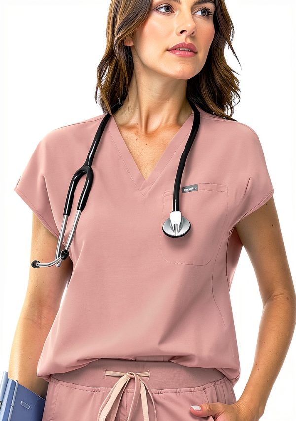 MediWear Womens Scrub Set Polyester Spandex Comfort Fit-2