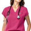 Scrub Set Womens Polyester Spandex Medical Uniform Comfort-2