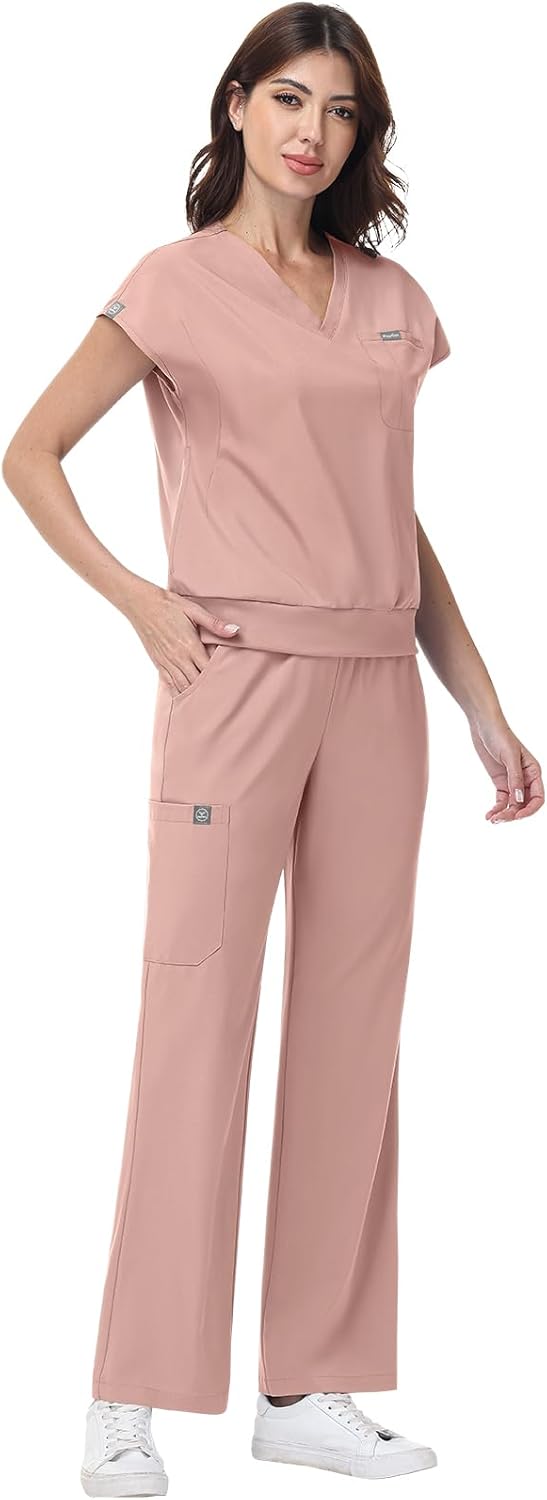Pavo womens medical scrub set in various colors and sizes