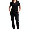 Green Town Womens Medical Scrub Set V-Neck Slim Fit-0