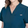Women's Medical Scrub Sets by [Brand Name] - Classic V-Neck-3