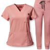 Women's Medical Scrub Set MediWear V Neck Stretch-0