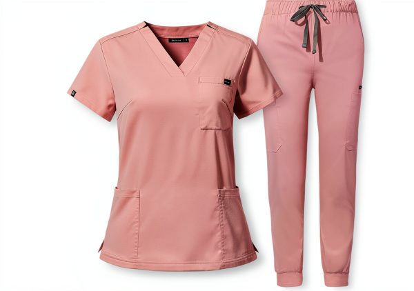 Women's Medical Scrub Set MediWear V Neck Stretch-0