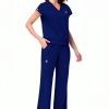 Women Medical Scrub Set Polyester Spandex Comfort Fit-0