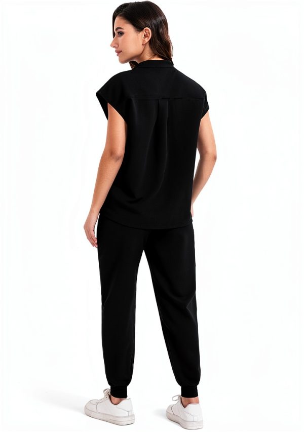 GGEH Women's Scrub Set Polyester Rayon Breathable-2