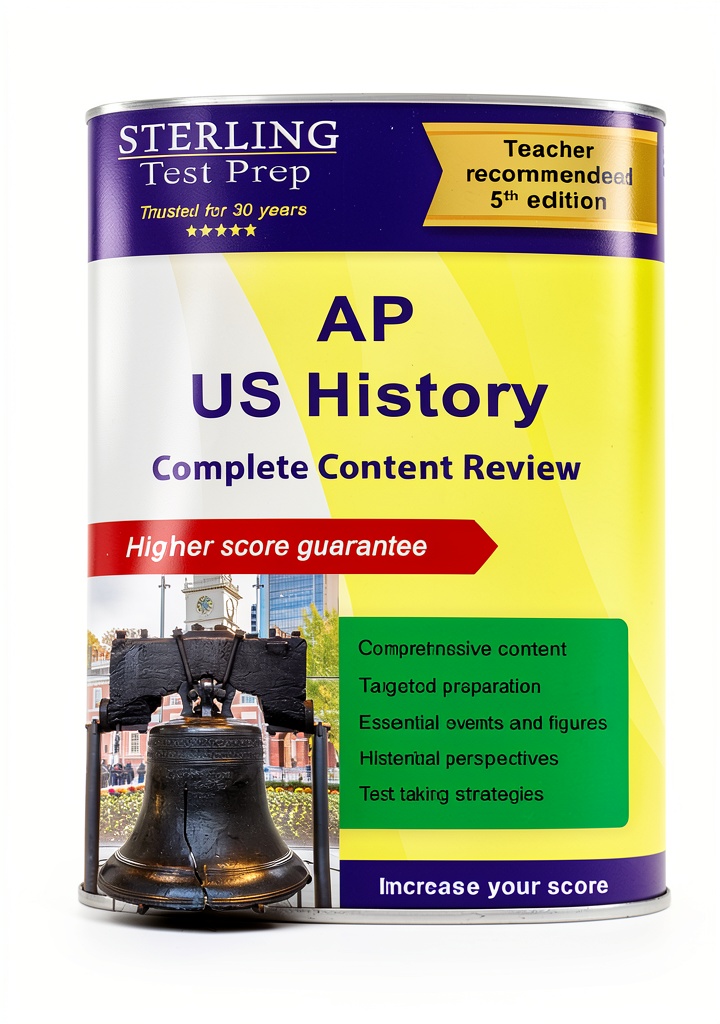 Student reviewing AP US History Guide on a tablet
