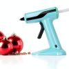 Cordless Hot Glue Gun Fifchall Mini Rechargeable with 30 Sticks Cyan-4