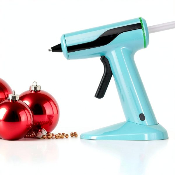 Cordless Hot Glue Gun Fifchall Mini Rechargeable with 30 Sticks Cyan-4