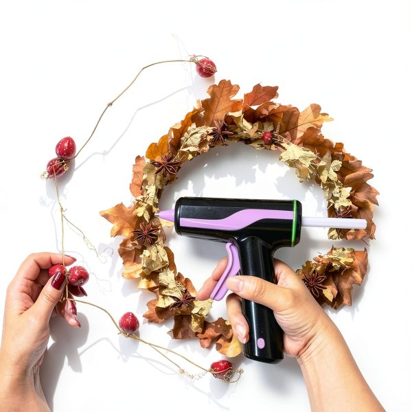 Cordless Hot Glue Gun Fifchall 2Ah Rechargeable with 30 Sticks & Case-7