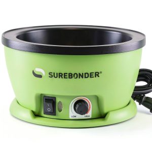 Surebonder 803 Electric Hot Glue Skillet Adjustable 225-400°F Green-0