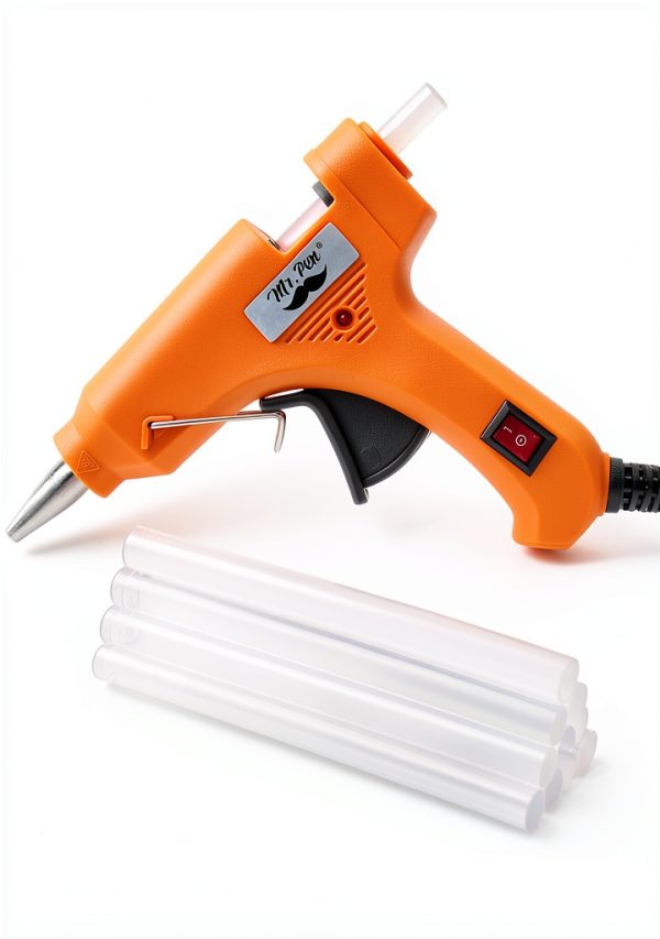 Mr. Pen Mini Hot Glue Gun with 10 Orange Sticks Heavy Duty Craft Gun-0