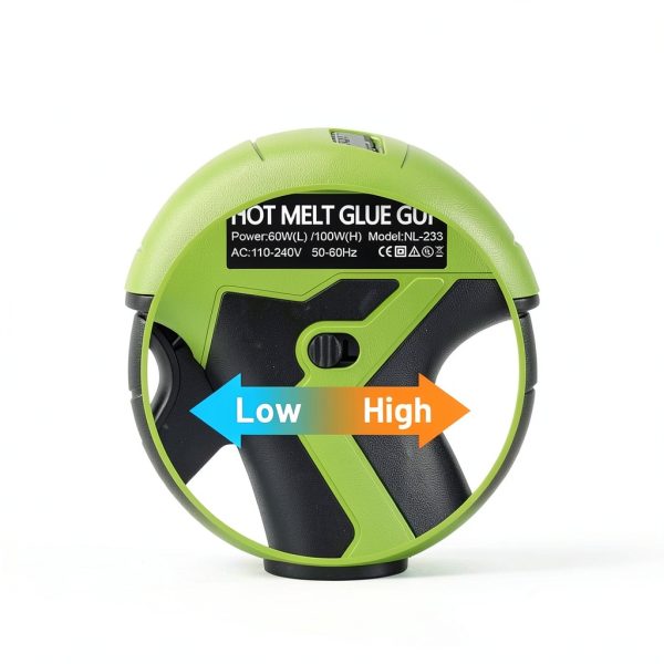Full Size Hot Glue Gun SEEKONE 60/100W Dual Power with 20 Glue Sticks-1