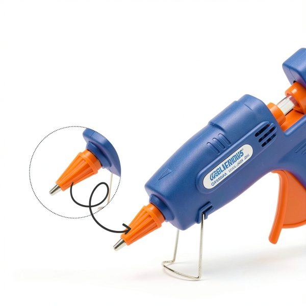 Mini Hot Glue Gun with 30 Glue Sticks for Crafts School DIY Arts Home Quick Repairs, 20W, Blue-4
