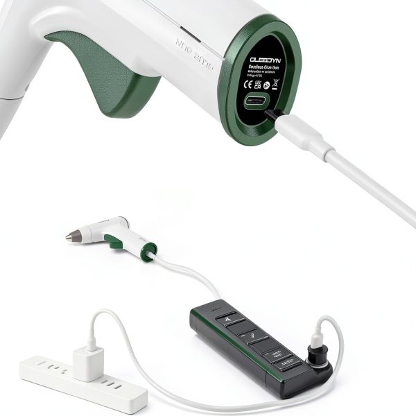 Fast Preheating Cordless Hot Glue Gun Oleodyn 15s, 2000mAh, 30 Sticks-6