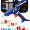 Mr. Pen- Mini Hot Glue Gun Kit with 20 Glue Sticks and 20 Popsicle Sticks & 8 Finger Protector - Fast Preheating Hot Melt Gun, High Temp for School Crafts DIY Arts and Quick Home Repairs-0