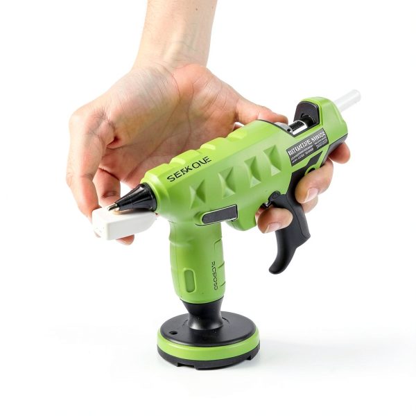 Full Size Hot Glue Gun SEEKONE 60/100W Dual Power with 20 Glue Sticks-7