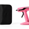 Cordless Hot Glue Gun Kit Liumai USB Rechargeable with 30 Sticks Pink-4