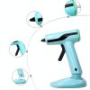Cordless Hot Glue Gun Fifchall Mini Rechargeable with 30 Sticks Cyan-1