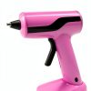 Cordless Hot Glue Gun Kit Liumai USB Rechargeable with 30 Sticks Pink-1