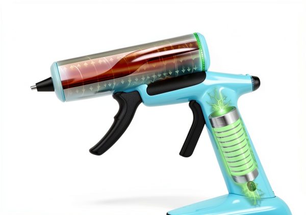 Cordless Hot Glue Gun Fifchall Mini Rechargeable with 30 Sticks Cyan-2