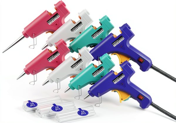 Mini Hot Glue Gun Set by BXBXOLT – Multicolored 8‑Piece Craft Kit-0