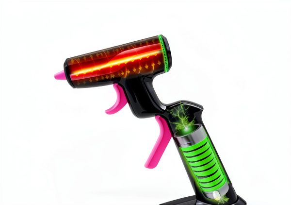 Cordless Hot Glue Gun Fifchall 2Ah Rechargeable with 30 Sticks & Case-1