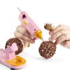 MONVICT Pink Hot Glue Gun Kit, Mini Glue Gun with Suction Cups Stand Anti Stick Silicone Mat, Hot Melt Glue Gun with Fine Tip & 30 Glue Sticks, On/Off Switch Design for DIY, Craft, Home School Project-7