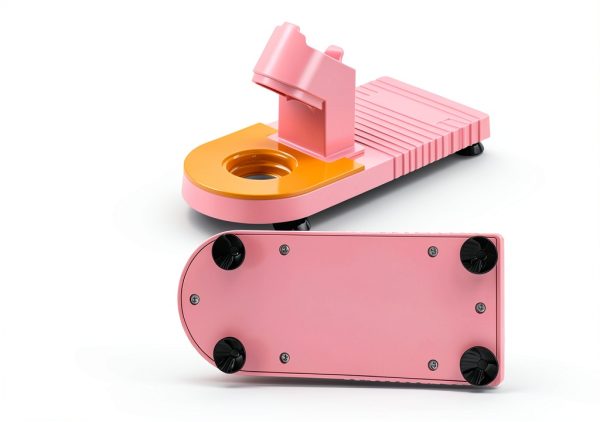 MONVICT Pink Hot Glue Gun Kit, Mini Glue Gun with Suction Cups Stand Anti Stick Silicone Mat, Hot Melt Glue Gun with Fine Tip & 30 Glue Sticks, On/Off Switch Design for DIY, Craft, Home School Project-3