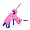 Glue Gun Liumai Mini Hot Melt Glue Kit with 30 Sticks Pink Blue-2