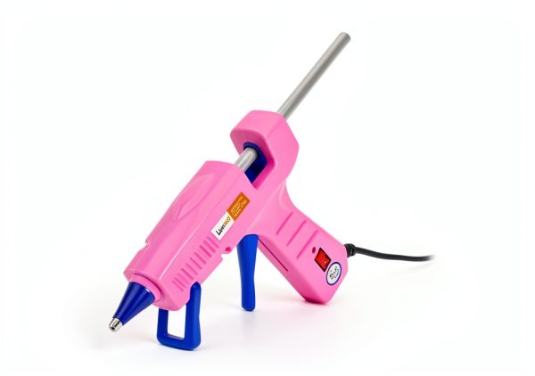 Glue Gun Liumai Mini Hot Melt Glue Kit with 30 Sticks Pink Blue-2