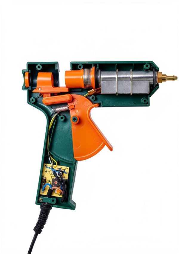Full Size Hot Glue Gun BOSWELL 150W with 6 Adjustable Copper Nozzles-5