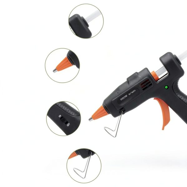 Fireproof Hot Glue Gun kejector Mini 20W Kit with 30 Clear Sticks-3